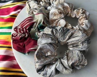 Atlas/Ikat Scrunchies