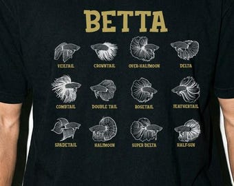 Aquarium Fan Betta Fish Types, Freshwater Fish T, Shirt