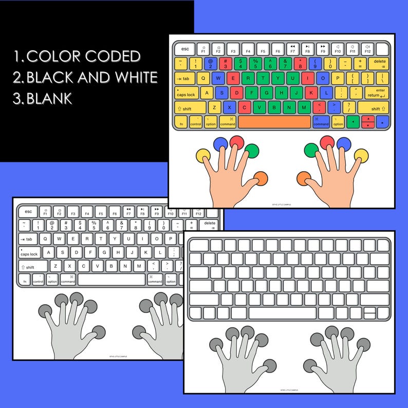 Printable Mac Keyboard for Kids | Typing Practice | Keyboarding Without ...