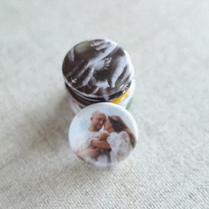 Personalized Photo Magnet, Mini Rounds, Fridge Magnets, Personalized Gifts, Custom Photo Gift