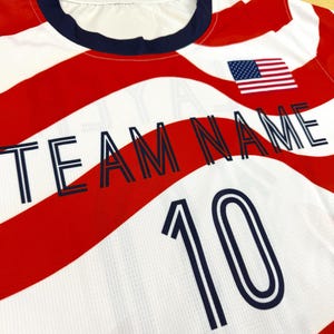 Custom USA 2026 Soccer Jersey, Personalized Name Number Logo Shirt, World Cup Soccer Team Uniform, Gifts For Men Women Youth Toddlers image 10