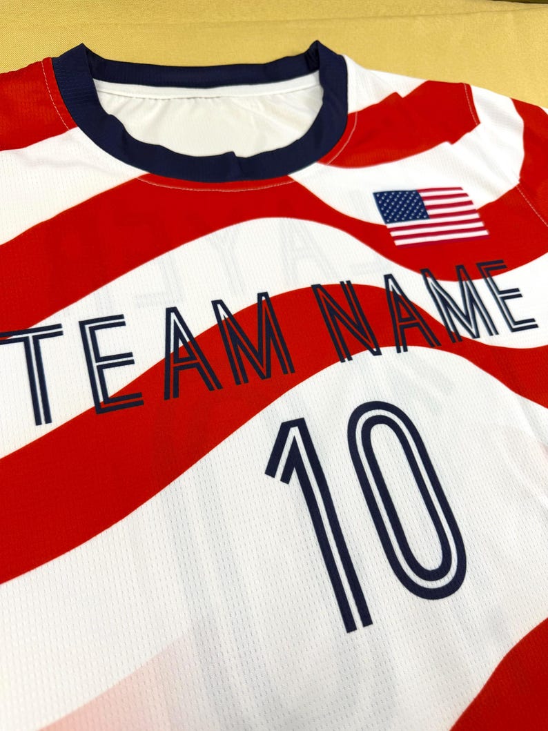 Custom USA 2026 Soccer Jersey, Personalized Name Number Logo Shirt, World Cup Soccer Team Uniform, Gifts For Men Women Youth Toddlers image 10
