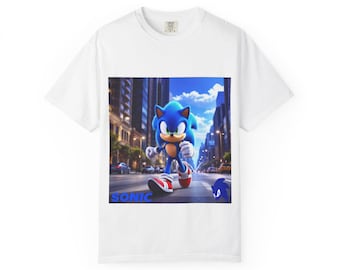 Retro Sonic T-Shirt: Unisex Gamer Tee for Sonic Fans
