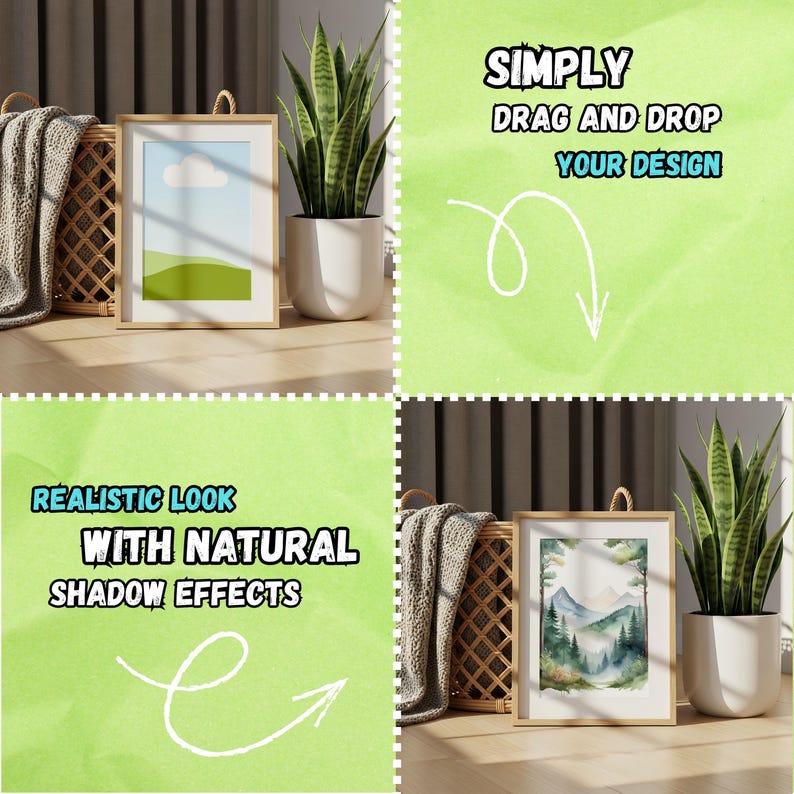 700+ Canva Frame Mockup Bundle – Wall Art Templates (Digital Download) image 2