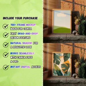 700+ Canva Frame Mockup Bundle – Wall Art Templates (Digital Download) image 3