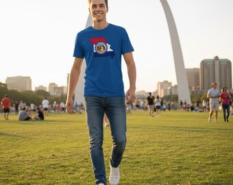Camiseta con la imagen de la bandera del estado de Missouri
