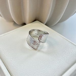 Double layer  silver ring,Double Band Ring, Statement Jewelry,Elegant stackable Ring, silver  Jewelry,Geometric Ring, Silver adjustable ring