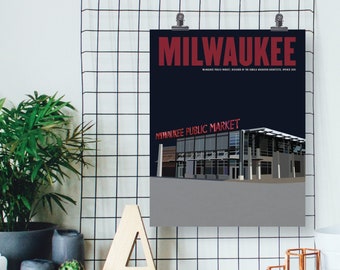 Milwaukee Public Market Art Print (11x14")