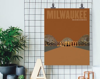 Milwaukee Mitchell Park Domes Art Print (11x14")