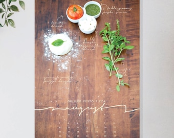 2026 Lokaler/Saisonaler Rezeptkalender [3 Größen!]