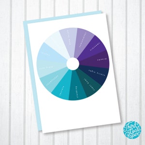 Color Wheel New Year&#39;s Card