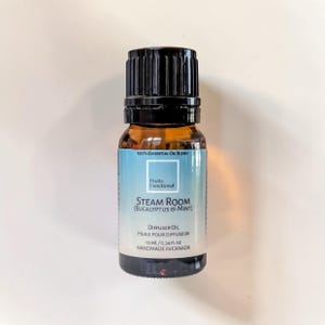 100% czysta mieszanka olejków eterycznych | Olejek do dyfuzora eukaliptusowo-miętowy | Mieszanka olejków spa | Aromaterapeutyczny zapach do domu – łaźnia parowa