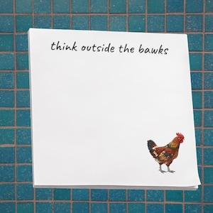 Think Outside the Bawks Post-it® Note Pads