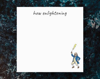 How Enlightening Benjamin Franklin Post-it® Note Pads