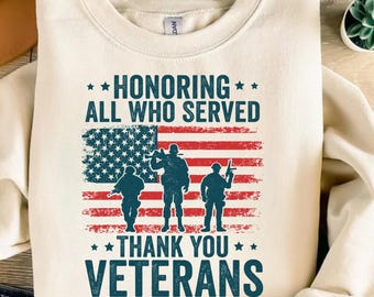 Homenaje a los veteranos (PNG) / Diseño de homenaje militar / Gracias a los veteranos / Gráfico para sublimación / Texto editable