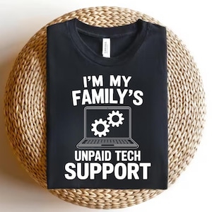 Supporto tecnico non retribuito divertente PNG / Sublimazione dell'umorismo informatico sarcastico / Regalo per papà appassionato di computer / Download digitale di Tech Support Life