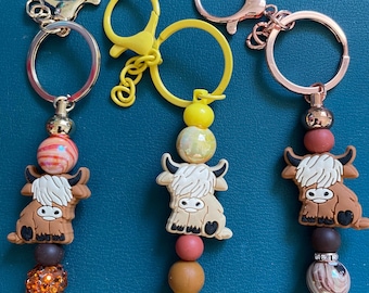 Llaveros de vaca adorables