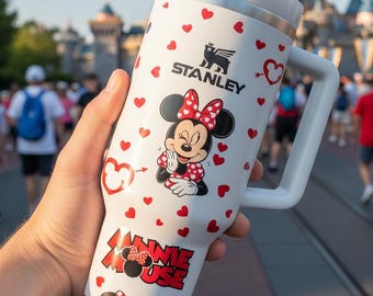 Cartoon Minnie 40oz /30oz Tumbler Stainless Steel Insulated Travel Mug, Mouse and Friends Cup