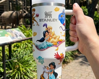 Bicchiere termico Jasmine da 40 oz, regalo Principesse Disney, tazza da viaggio