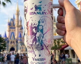 Personalized Engraved Nightmare before Tumbler 40oz Tumbler