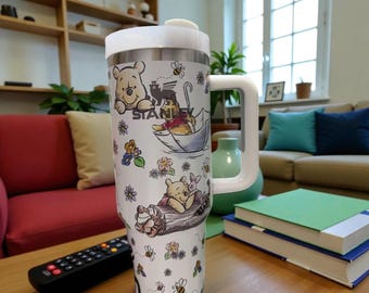 Winnie The Pooh 40 Unzen Becher, graviertes klassisches Design
