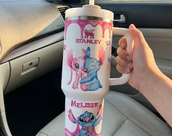 Valentine Blue Alien And Angel Valentine 40oz Tumbler Gift For Her