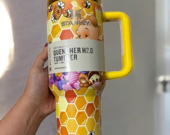 Winnie The Pooh 40 oz Tumbler | Bear Honey Cup Travel Mug Christmas or Birthday Gift