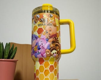 Winnie The Pooh 40 oz Tumbler Disney Inspired Gift, Engraved Travel Mug