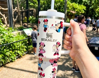 Minnie Mouse 40oz Tumbler, Personalized Tumbler for Women Girls
