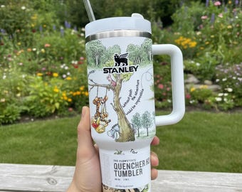 Winnie the Pooh 40oz Tumbler , Friends Tumbler Cup, Disney Movie Insulated , Gift For Her