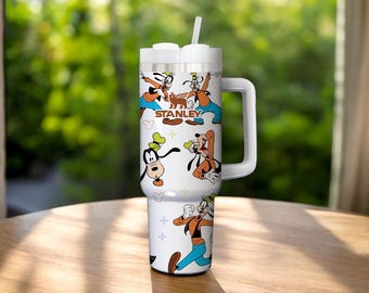 Custom Goofy 40oz Tumbler, Personalized Tumbler with Handle Tumblers