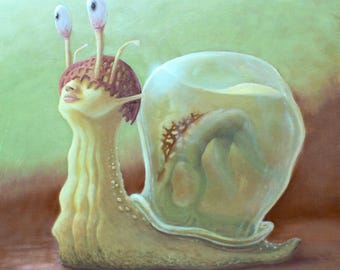 Art Print “Parasite” Print of Original Surreal Oil Painting