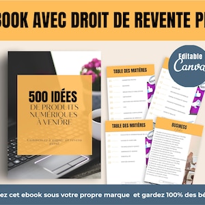 500 Product Ideas to Sell, Ebook with Resale Rights