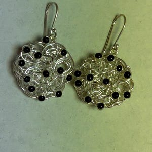 Onyx earring