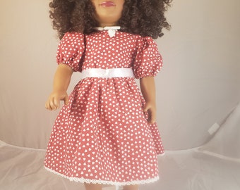 18 in doll Valentine dress