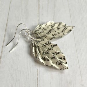 Origami Leaf Earrings // Literary