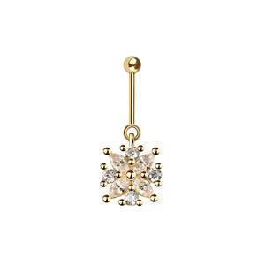 Flower Marquise Vertical Helix Earring Stud - 316L Surgical Steel -Helix Piercing- Cartilage Stud,Vertical Helix,Tragus Helix Dangle Earring