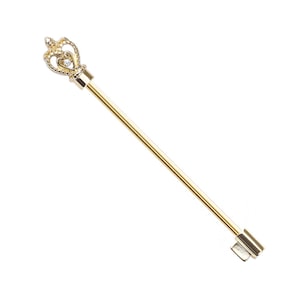 Key Industrial Barbell - industriële sieraden - industriële piercing steigersieraden - industriële oorbel - rechte barbell - 14GA