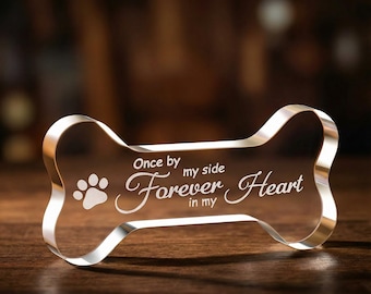 Personalized Acrylic Dog Memorial – Sympathy Gift, Forever in My Heart