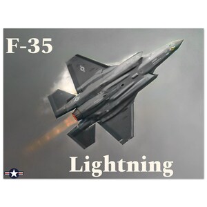 F-35 Lightning II Paper Poster - Stunning Semi-Glossy Art Print for Aviation Lovers