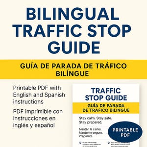 Förarsäkerhetsguide om vad man ska göra vid ett trafikstopp. PDF utskrivbar