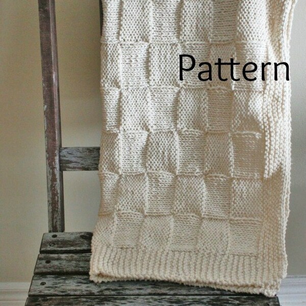Knitting PATTERN Baby Blanket/The Siberian Baby Blanket /Perfect For Beginners