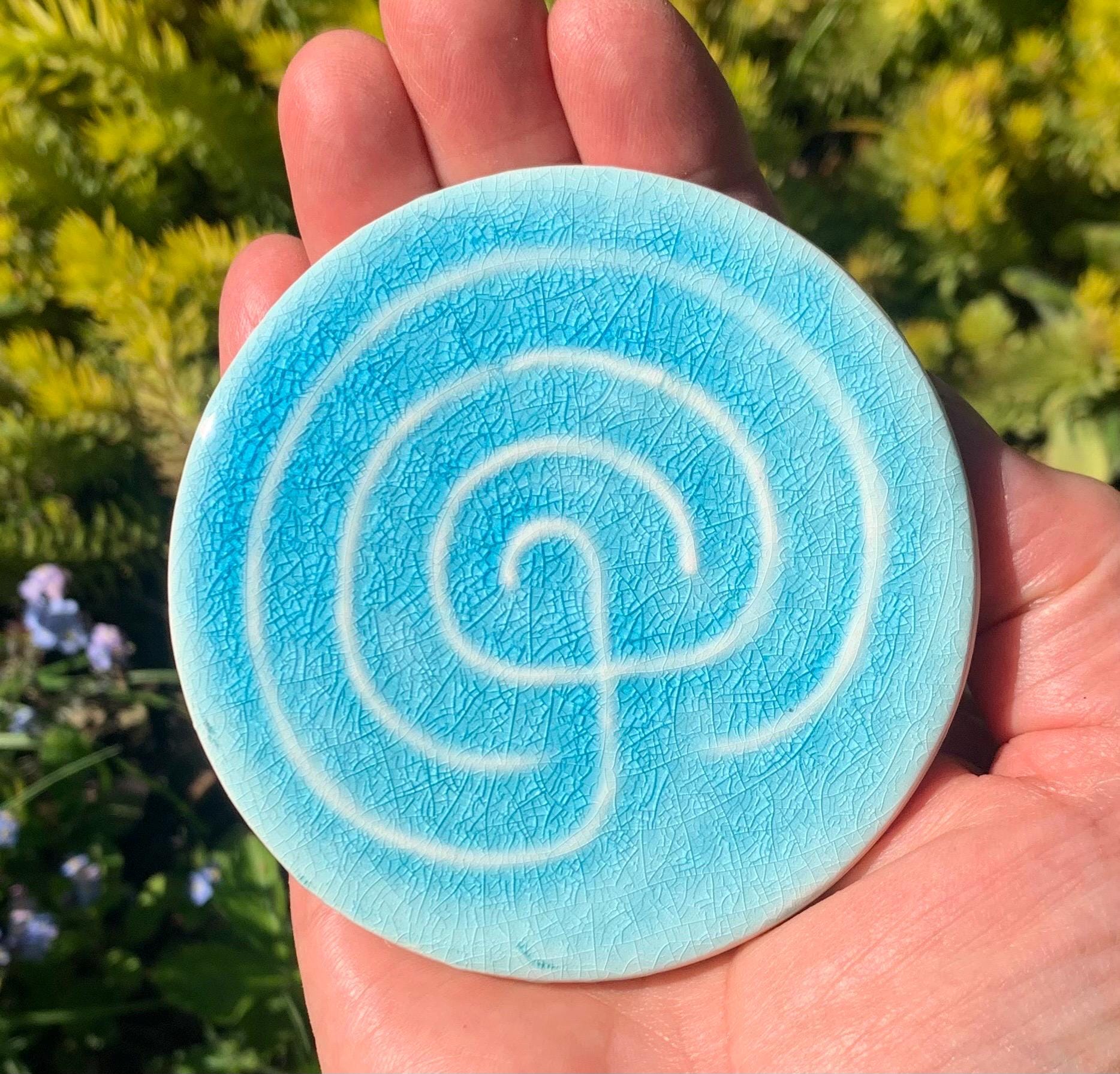 Palm / Finger Labyrinth Meditation Mindfulness Handmade Pottery - Etsy UK