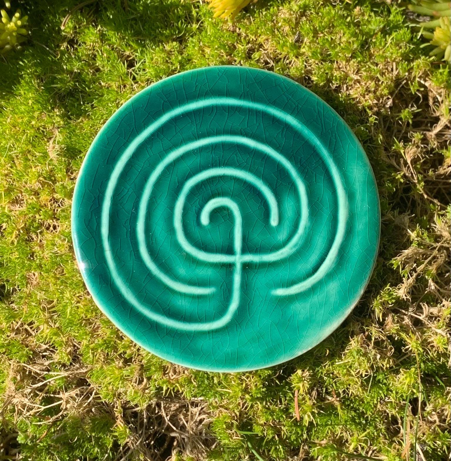 Palm / Finger Labyrinth Meditation Mindfulness Handmade Pottery - Etsy