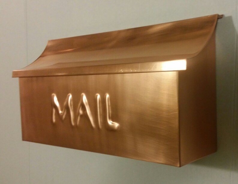 Wall Mount Copper Mailbox