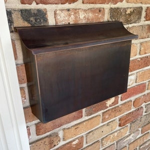 Flush Mount Patina Copper Mailbox