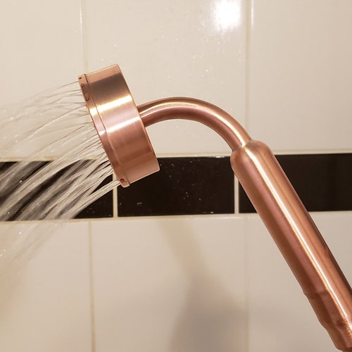 Hand Held Copper Shower Head Etsy