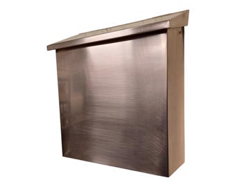 Extra large copper mailbox  flash mount mailbox