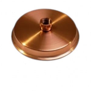 5.5 inch Unlacquered Solid Copper Rain Shower Head