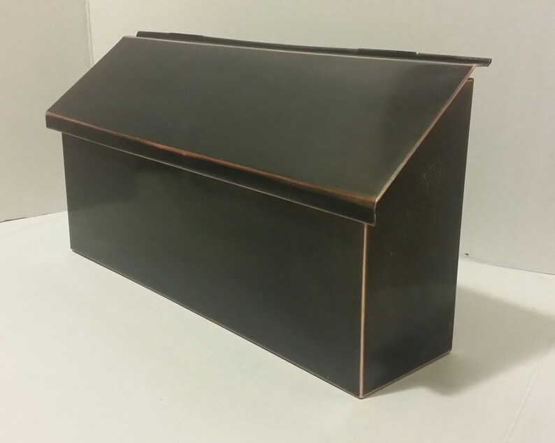 Wall Mount Patina Copper Mailbox